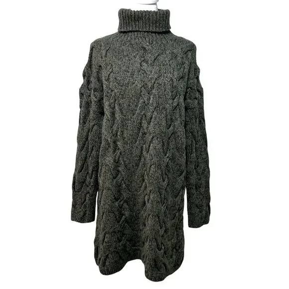 SOLD SOLD SOLD Luxury Cashmere Silk Wool Chunky Minimalist Cable Knit Sweate - Picture 2 of 11